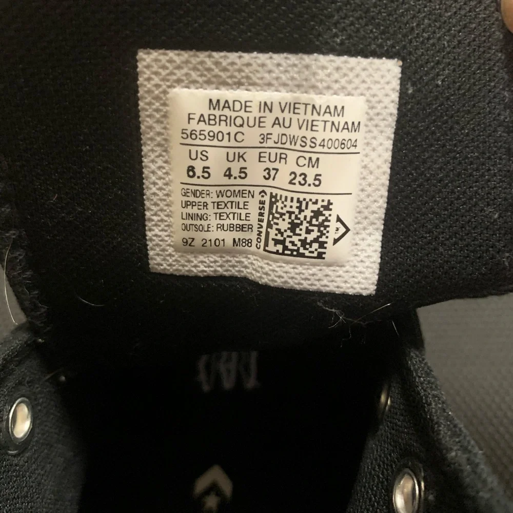 Black Platform High Top Converse